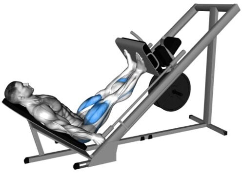 BASEGYM24のレッグプレスマシンはシートの角度調整が細